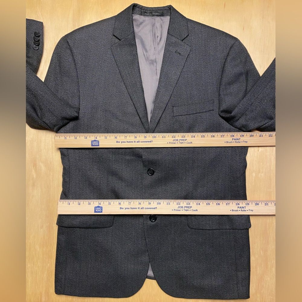 Michael Kors Gray Herringbone Suit Jacket Blazer Sport Coat - Picture 3 of 13